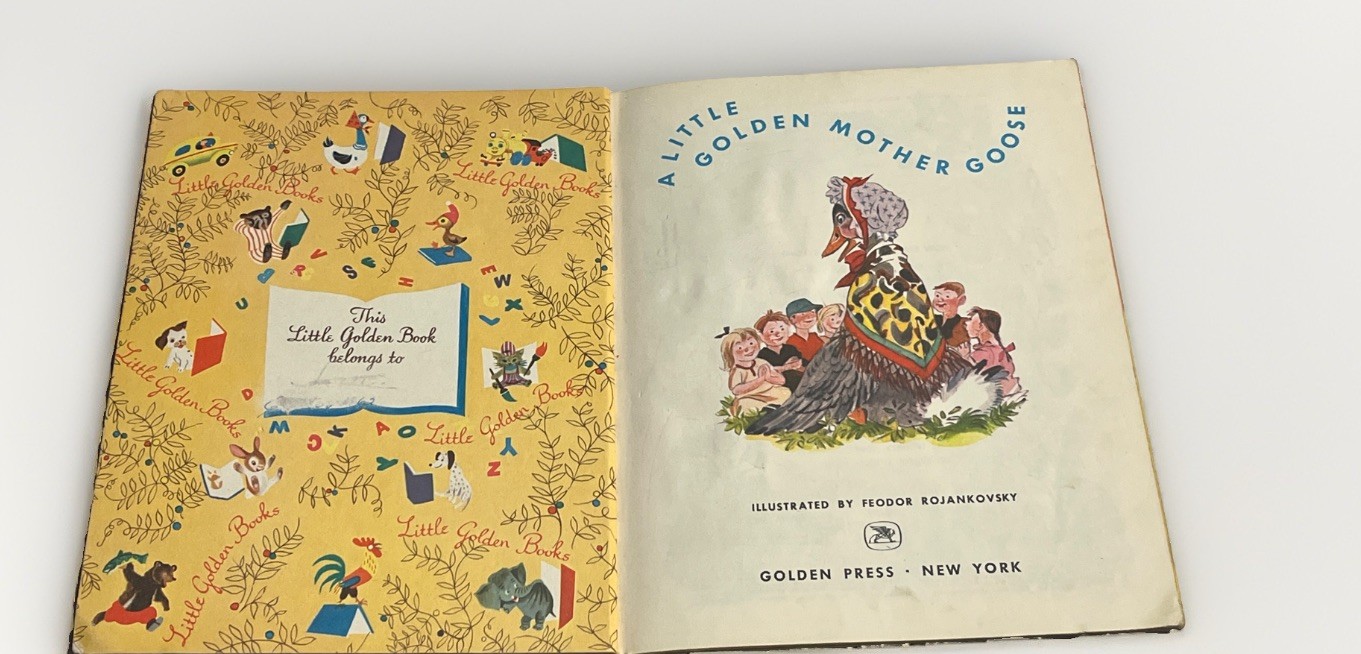 Vintage 1957, The Little Golden Mother Goose, Little Golden Book #472