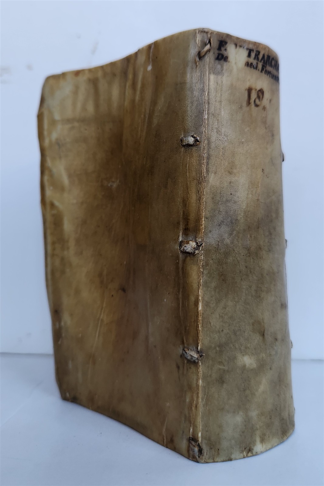 1577 PETRARCH Francisci Petrarchae poetae oratorisque antique VELLUM BOUND