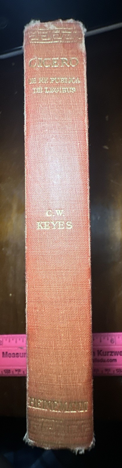 Cicero: De re Publica & De Legibus, Loeb Classic Lib. #213 Latin/Eng. HC UK 1948