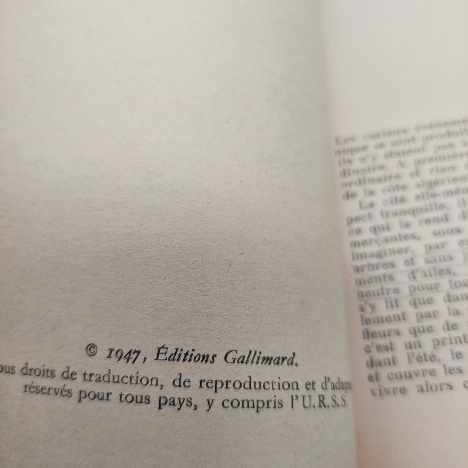 LA PESTE Albert Camus Le Livre de Poche 132 Gallimard Paperback 1947 READ