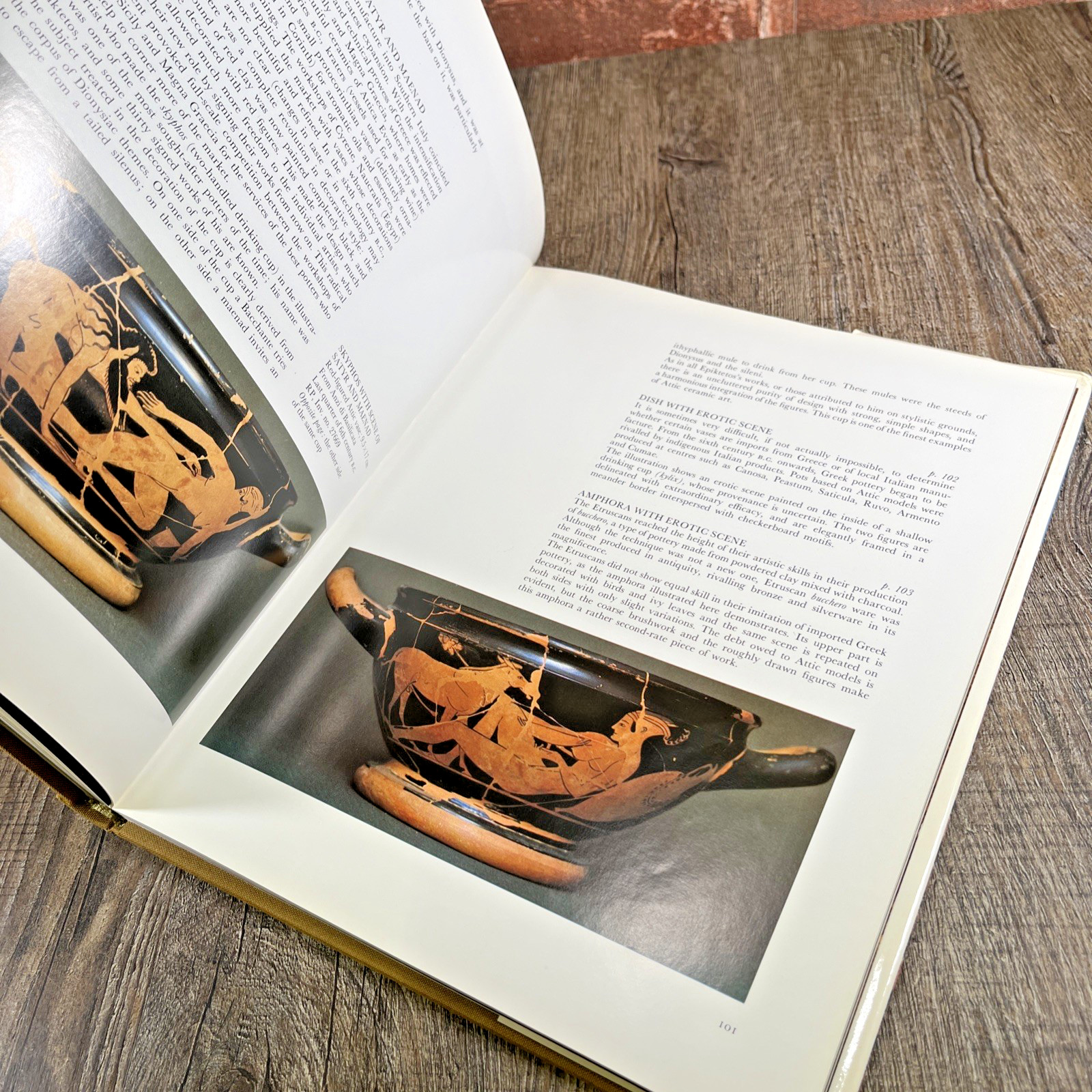 Erotic Art in Pompeii 1975 Vintage Art Book by Michael Grant
