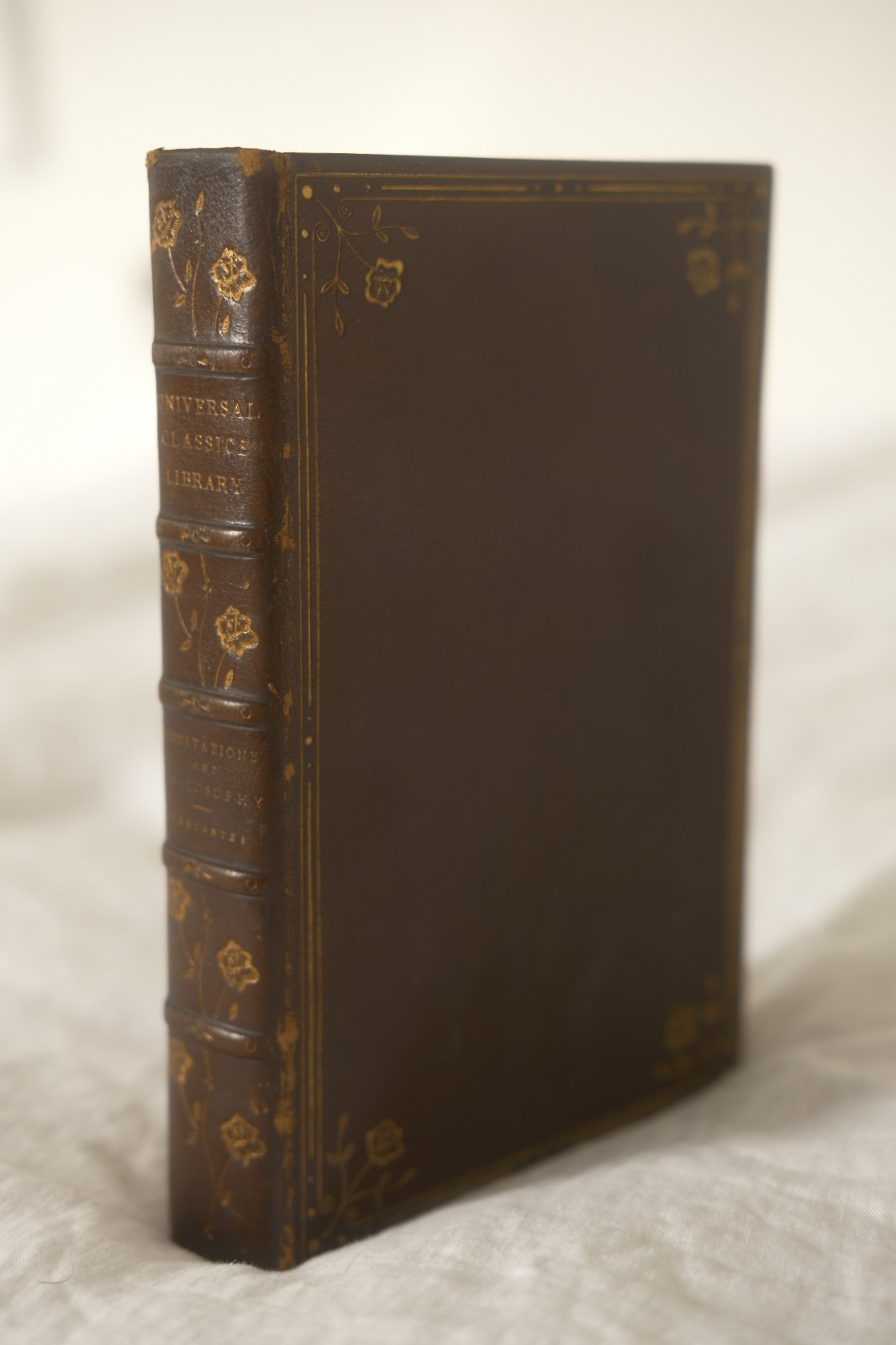 GRAIL Extremely Scarce 1 of 26 Descartes Method & Meditations Fine Binding 1901