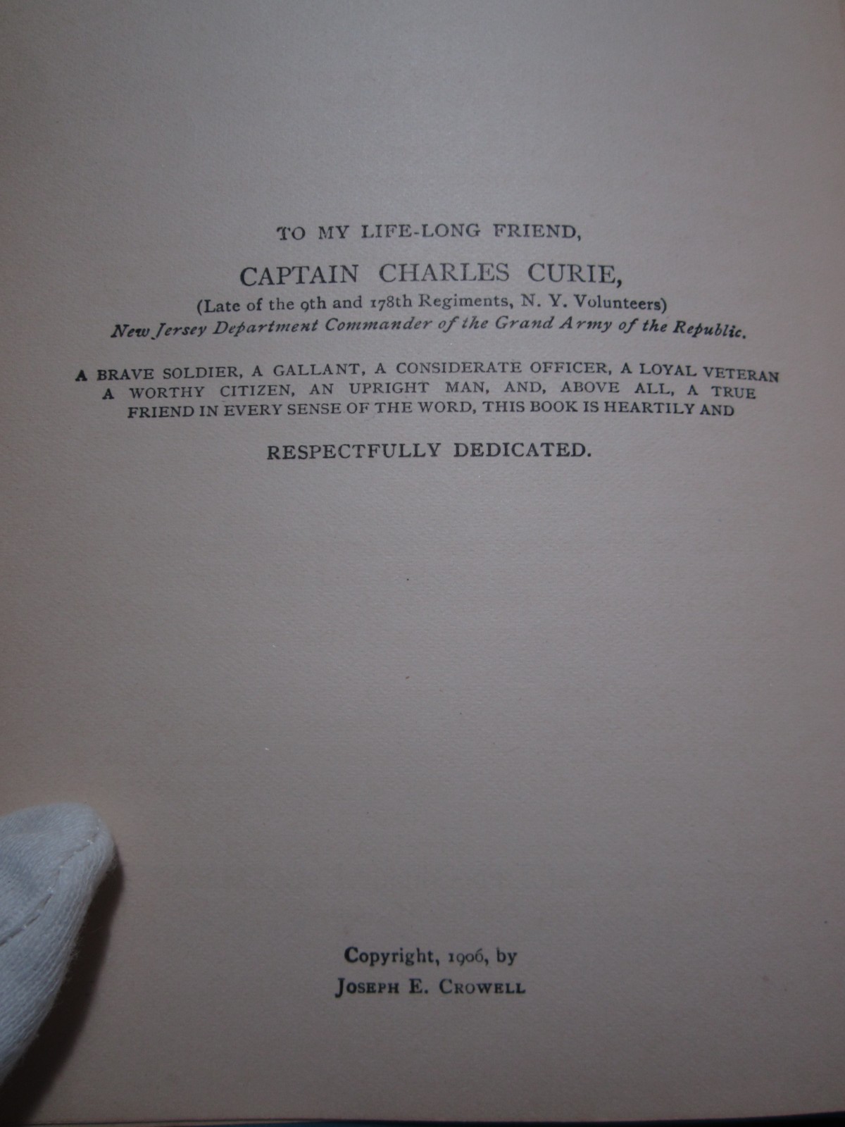 Young Volunteer Soldier Boy Everday Exp Civil War by Crowell 1906 2d Ed Hardback