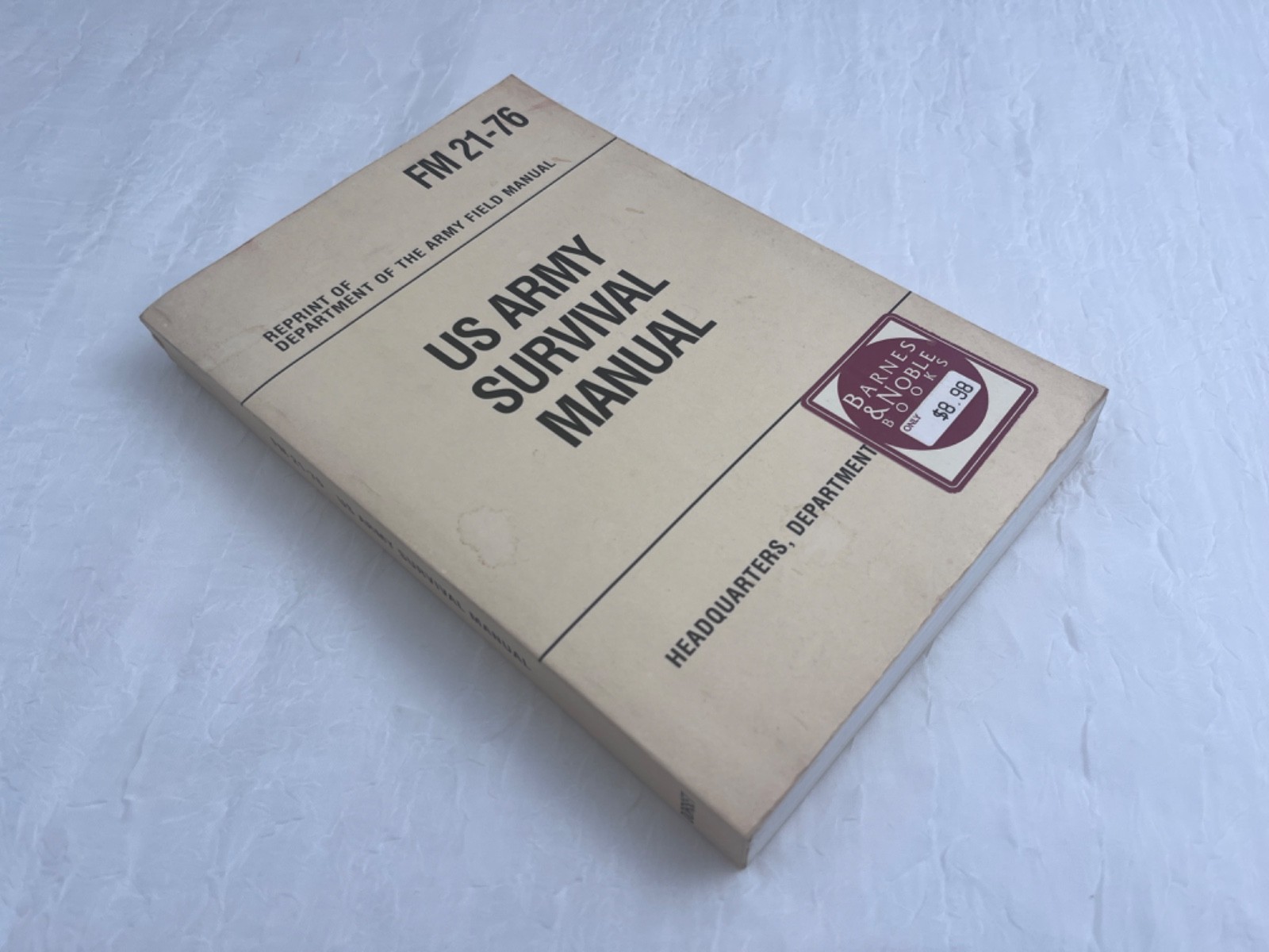Barnes & Noble US Army Survival – FM 21-76 – Collector’s PB Book
