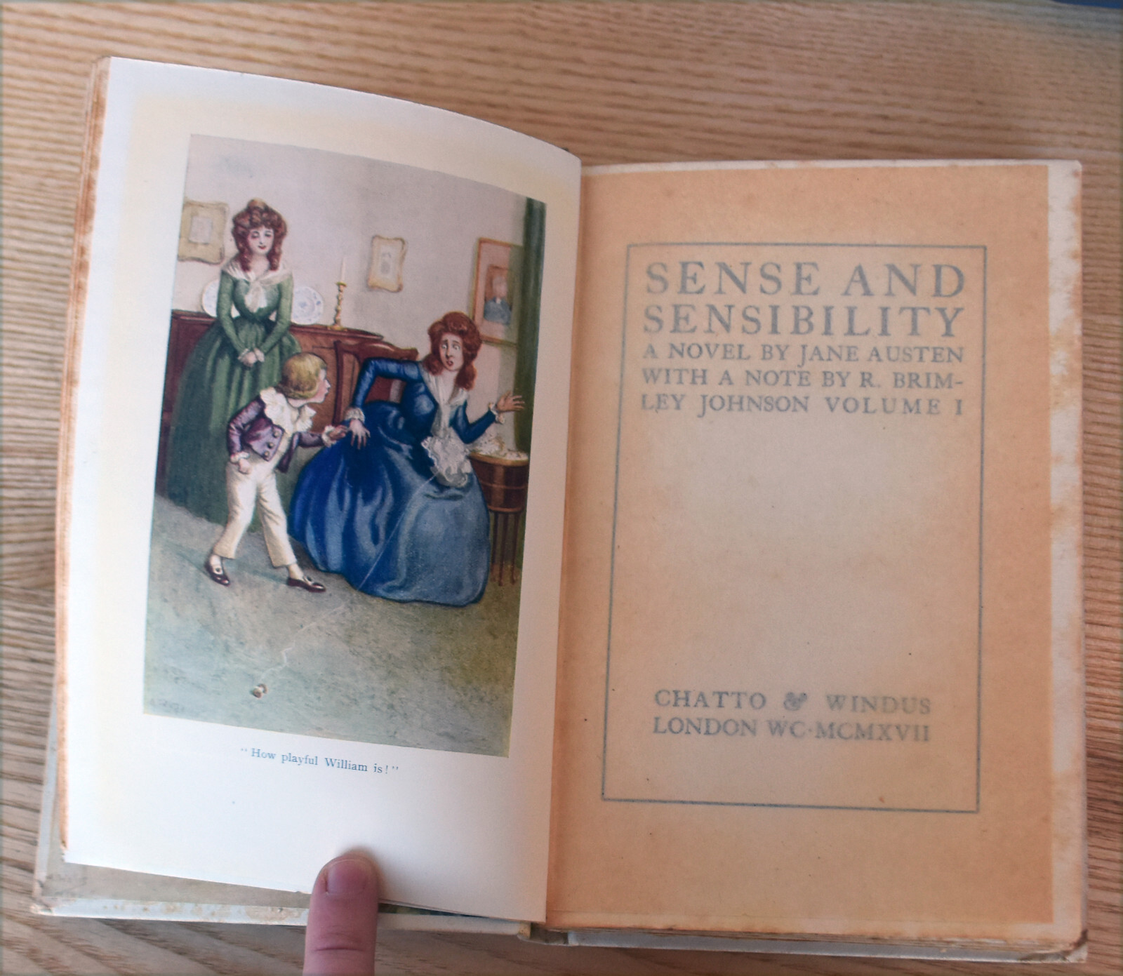 Jane Austen Sense and Sensibility Chatto & Windus Wallis Mills ed.