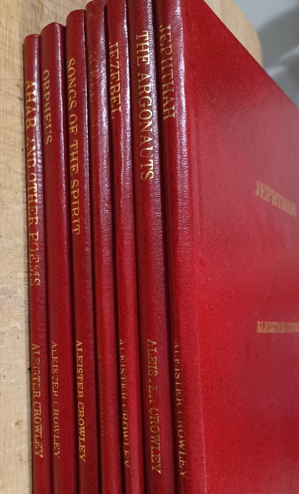 Aleister Crowley, Collected Works. 1974 Gordon Press. Seven Volumes. Nice.