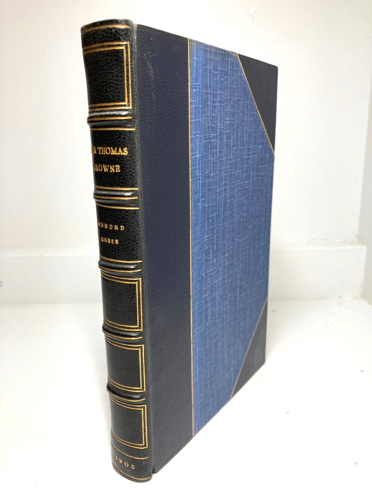 1905 Sir Thomas Browne Select Essays Rivière Morocco Leather Binding Gosse