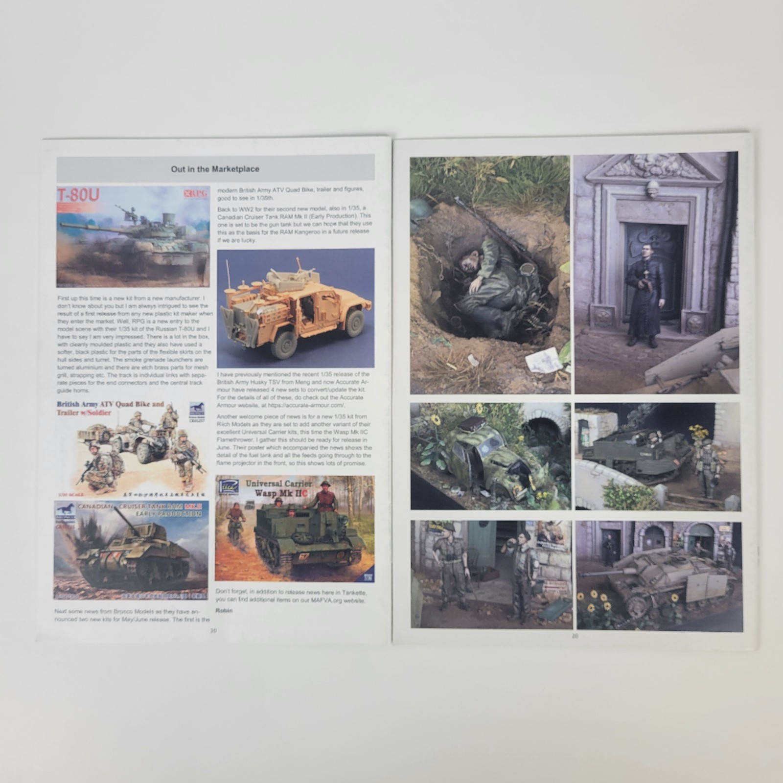 2019-2020 Tankette Miniature MAFVA Magazine~Complete Volumes 54-55~Lot of 12