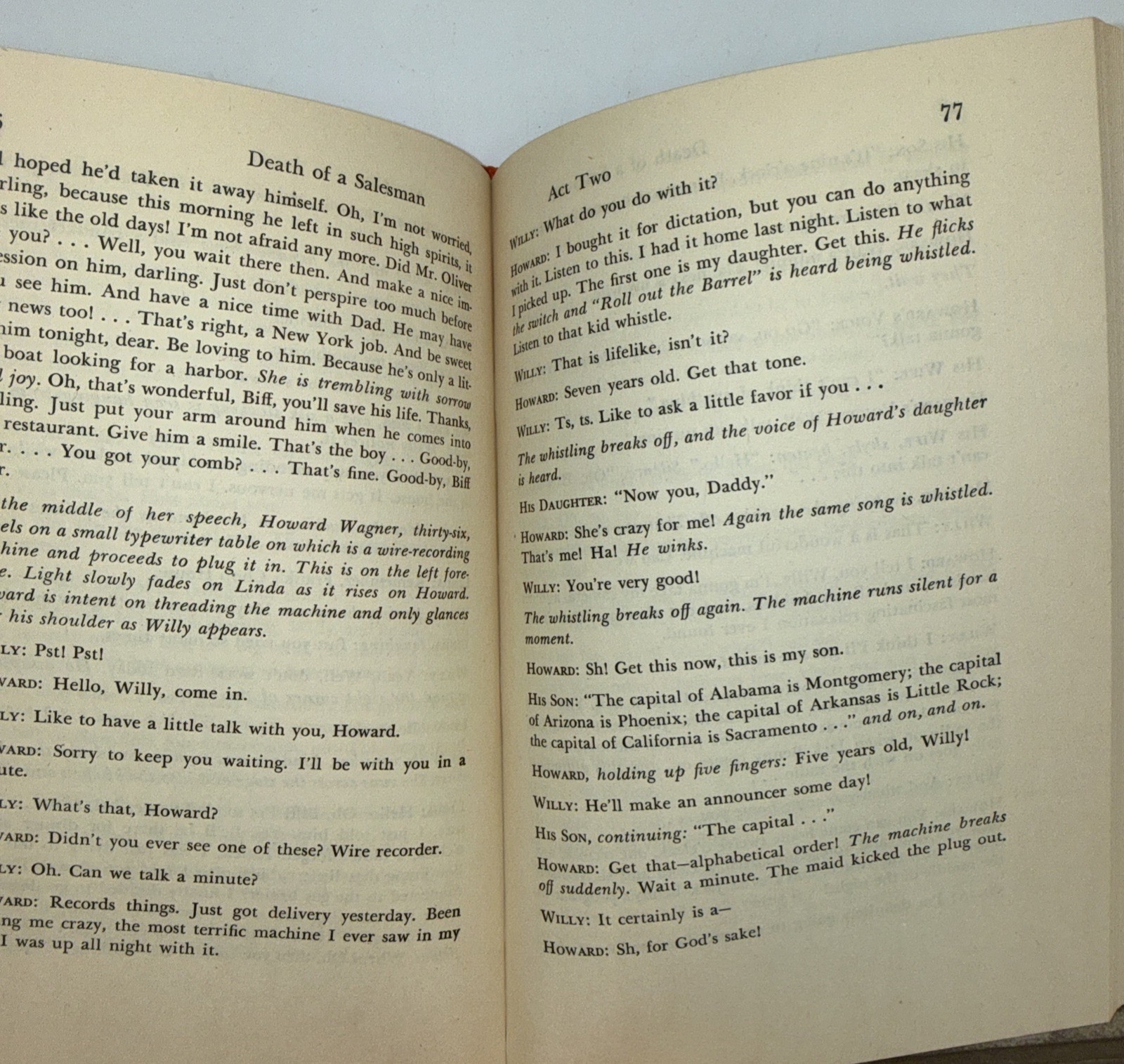 Death of a Salesman Arthur Miller Viking Press 1949 1st BOMC Edition HC DJ