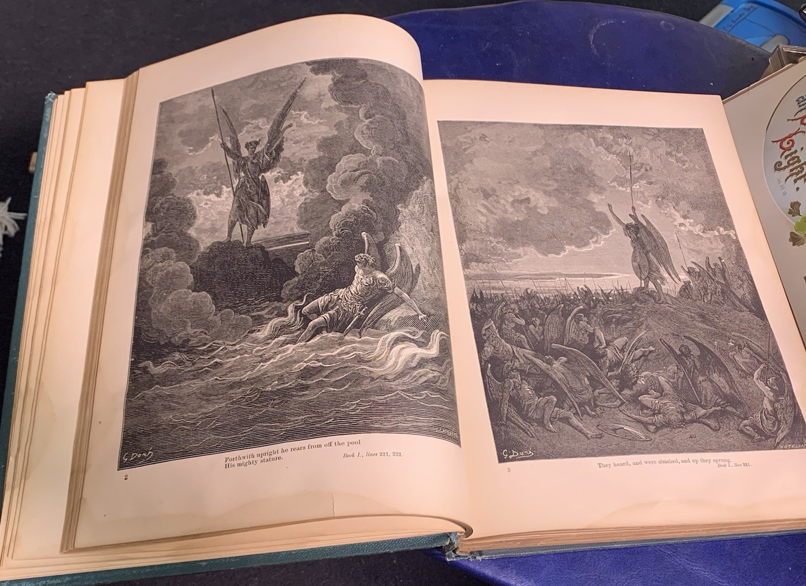 ANTIQUE 1886 John Milton’s Paradise Lost Illustrated by Gustave Dore RARE