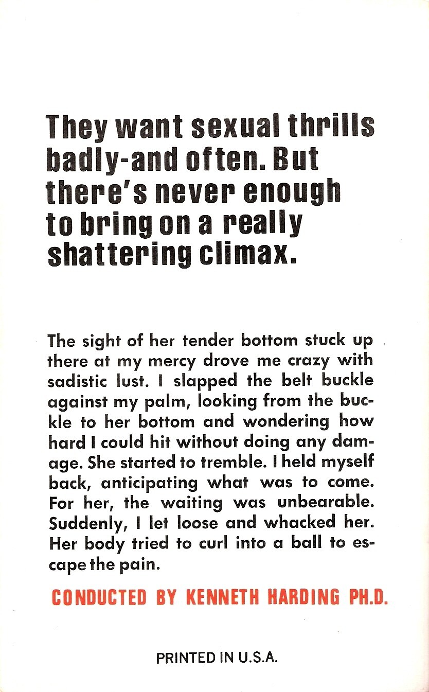 Adults Only ‘Wilder Climaxes: Supersex vs. Normal Sex” PBO 1974 NYC – AS NEW
