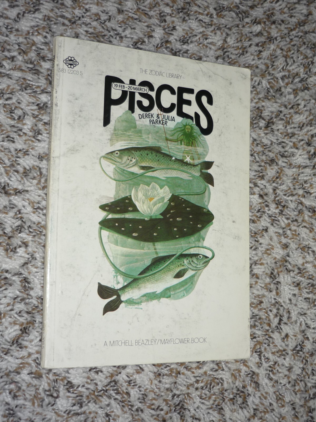 VTG The Zodiac Library PISCES by Derek & Julia Parker, PB, Astrology 1972