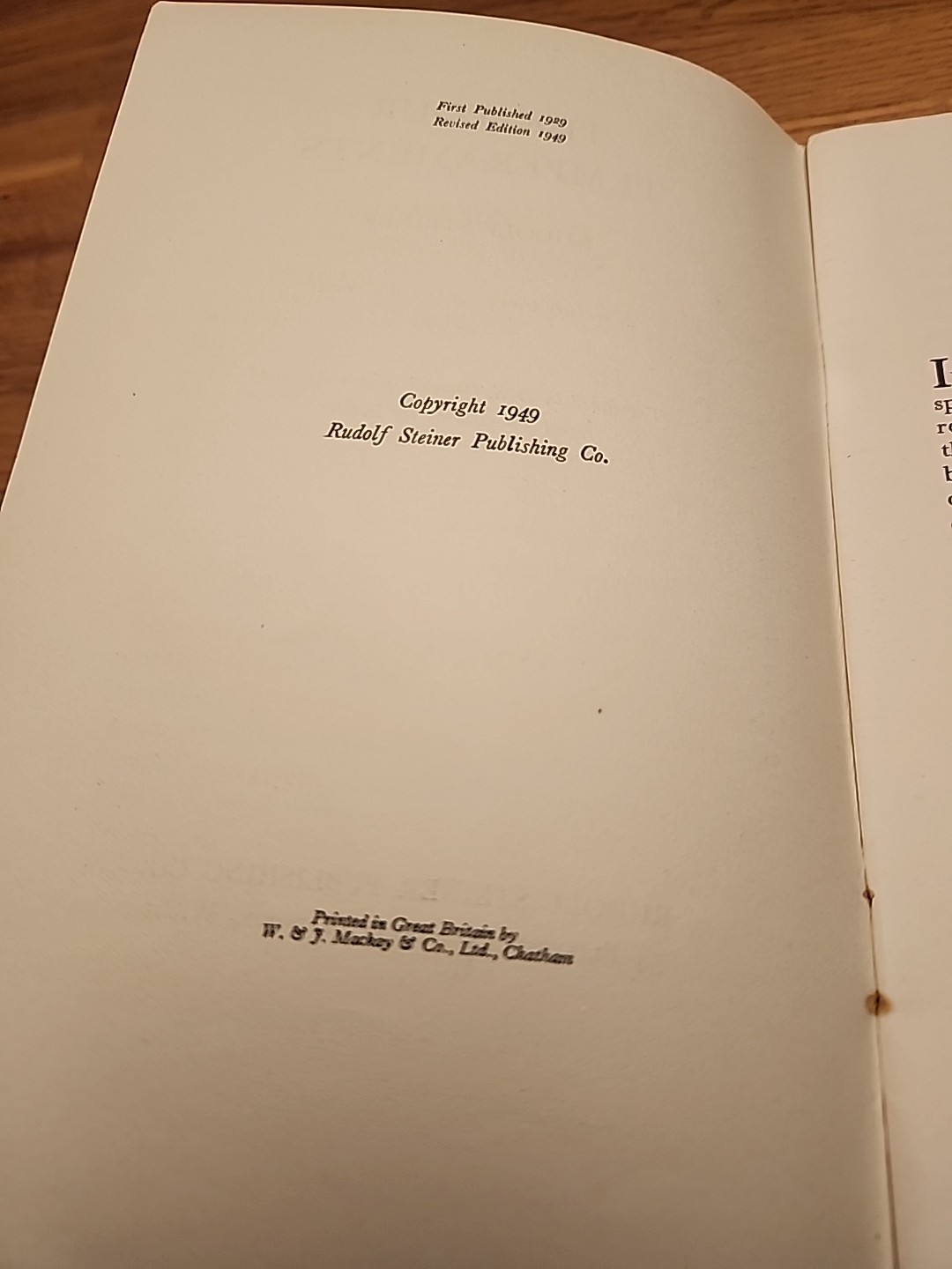 1949 The Four Temperaments Lecture Rudolf Steiner Publishing Co London Paperback
