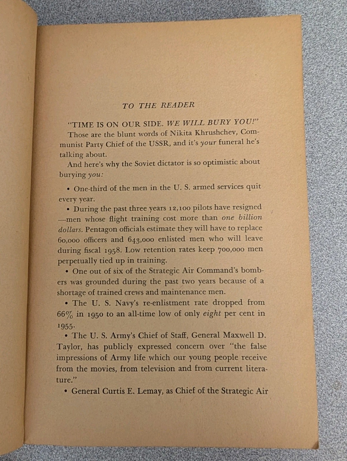 The Pentagon Case Col. Victor J. Fox 1958 Paperback Vintage Anti-Communist