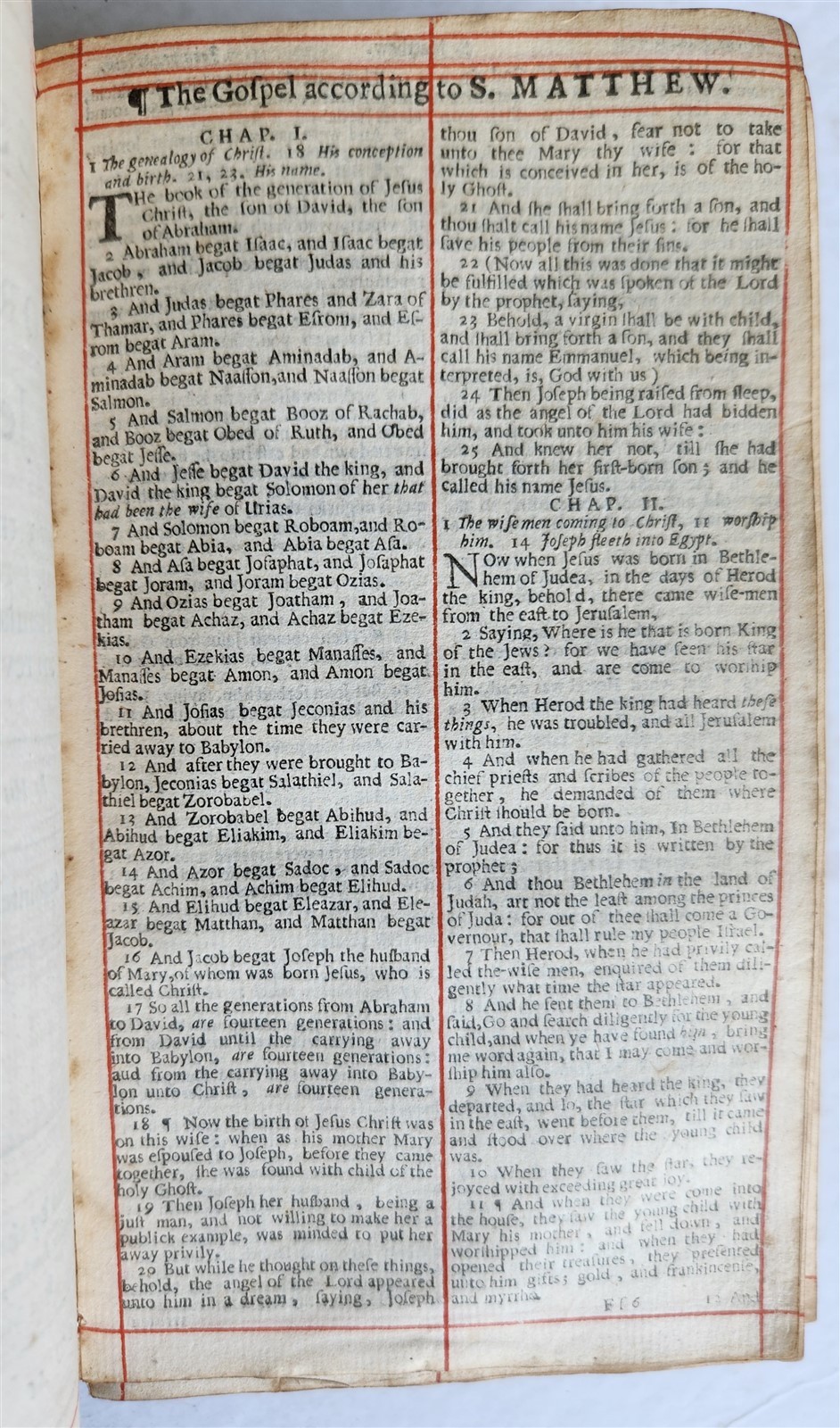 1672 BIBLE in ENGLISH antique 17th CENTURY vellum binding
