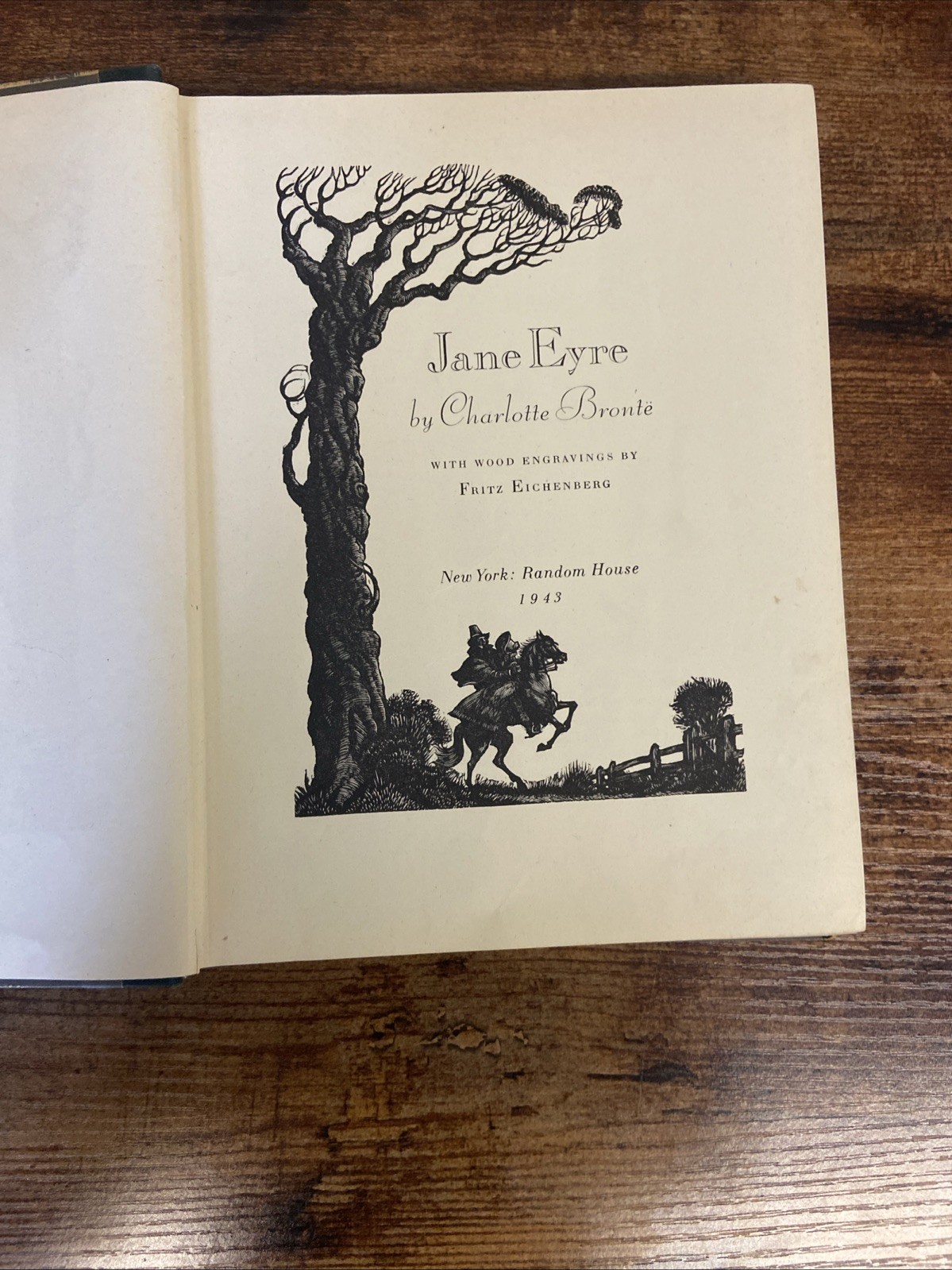 Jane Eyre-Charlotte Bronte 1943 Random House Edition Eichenberg Engravings