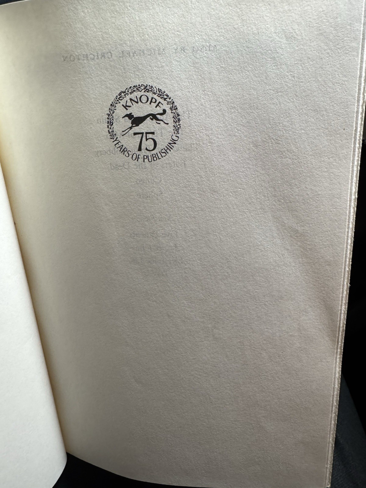 Jurassic Park-Michael Crichton-SIGNED-INSCRIBED-First Edition/4th Printing-RARE!