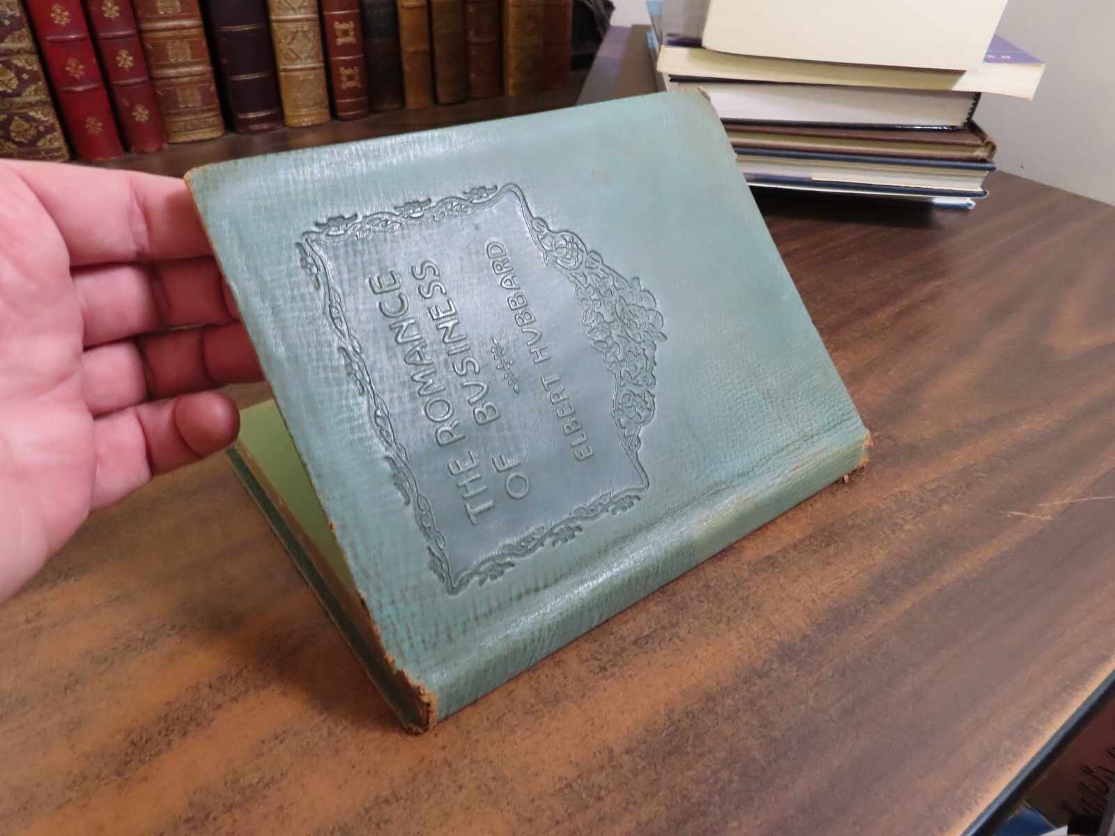 The Romance of Business Elbert Hubbard 1916 Roycrofters Bonded Leatherette