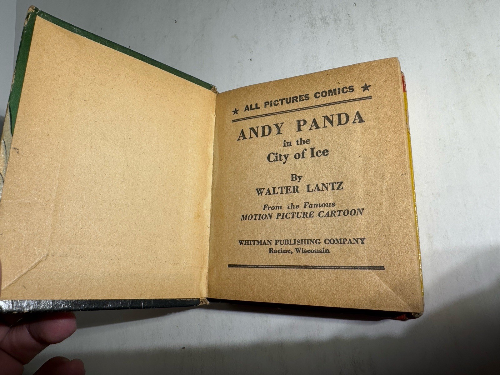 Andy Panda in the City of Ice 1948 Big Better Little Book All Pictures Comic