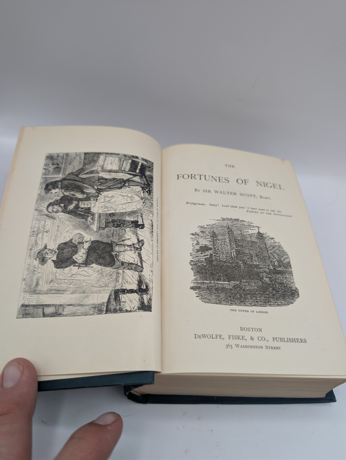 Antique 1880s Sir Walter Scott 3-Volume Hardcover Set – DeWolfe Fiske & Co. – De