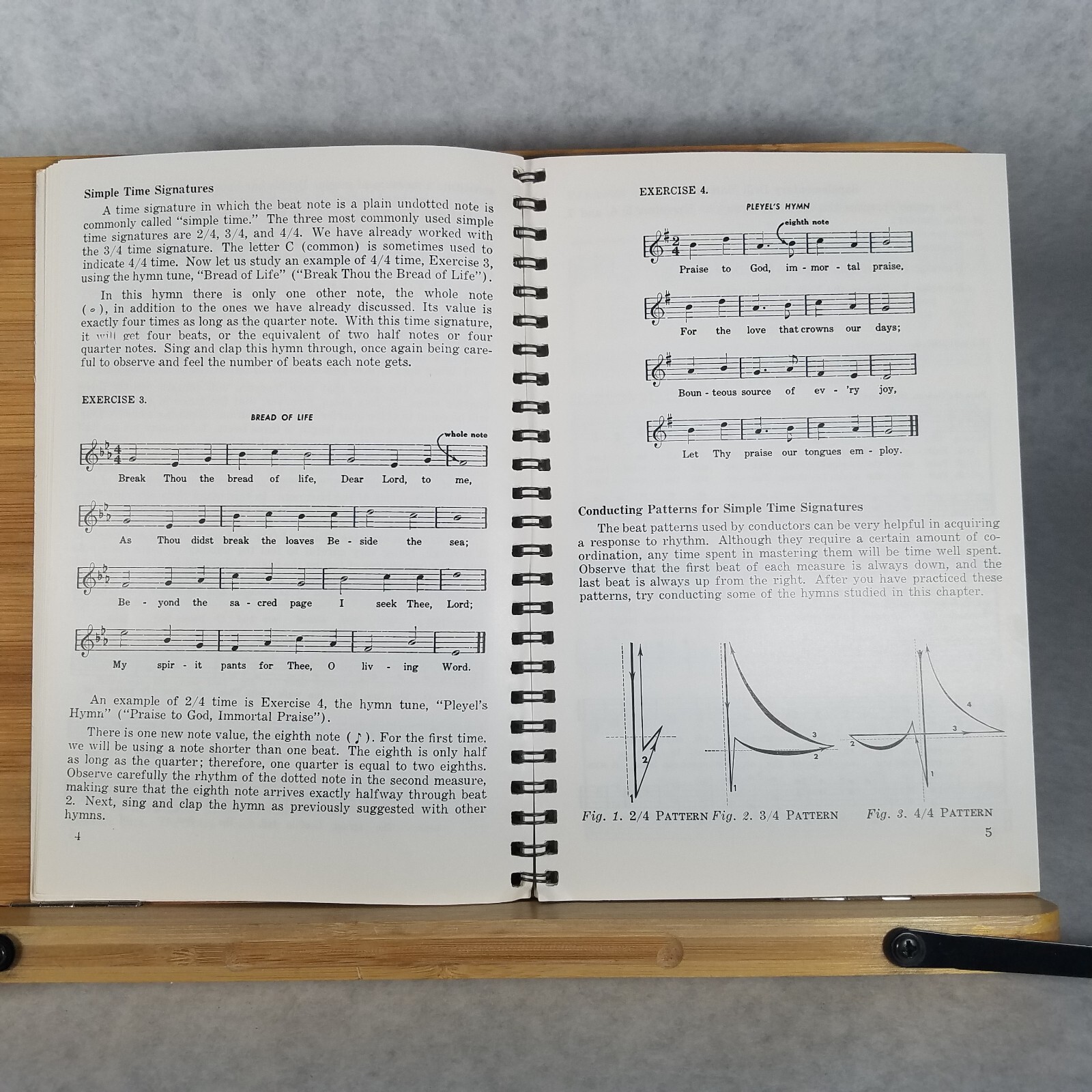 The Beginning Music Reader – 1958 Spiral Bound Paperback by James C. McKinney