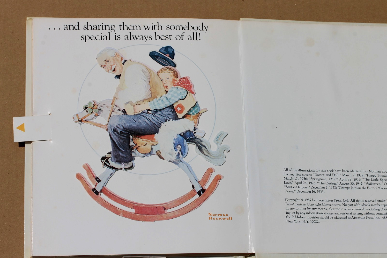 NORMAN ROCKWELL SPECIAL DAYS COME TO LIFE pop up book 1987 hardcover – Very Good