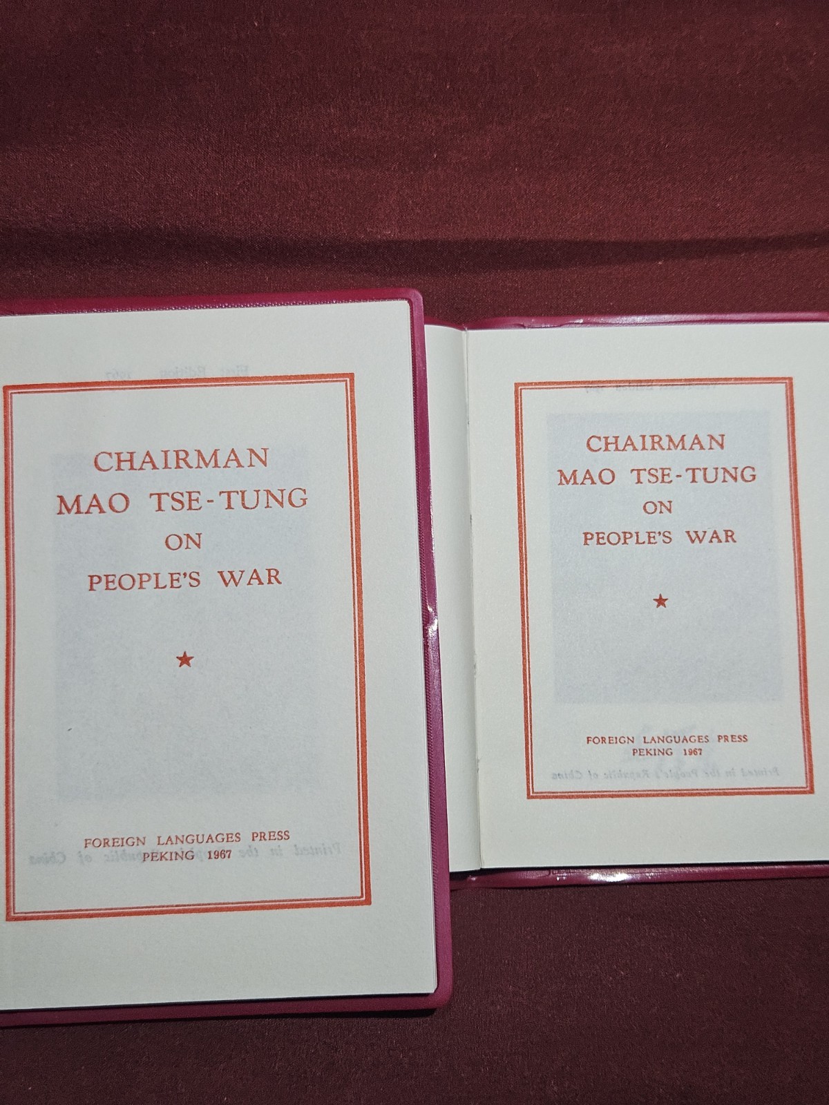 Two Red Book Versions Of The Same Book, CHAIRMAN MAO TSE-TUNG ON PEOPLE’S WAR