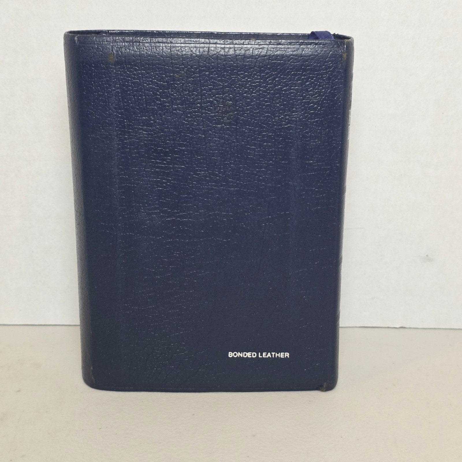 Thomas Nelson KJV Holy Bible Blue Bonded Leather Red Letter Metal Clip 1972 VTG