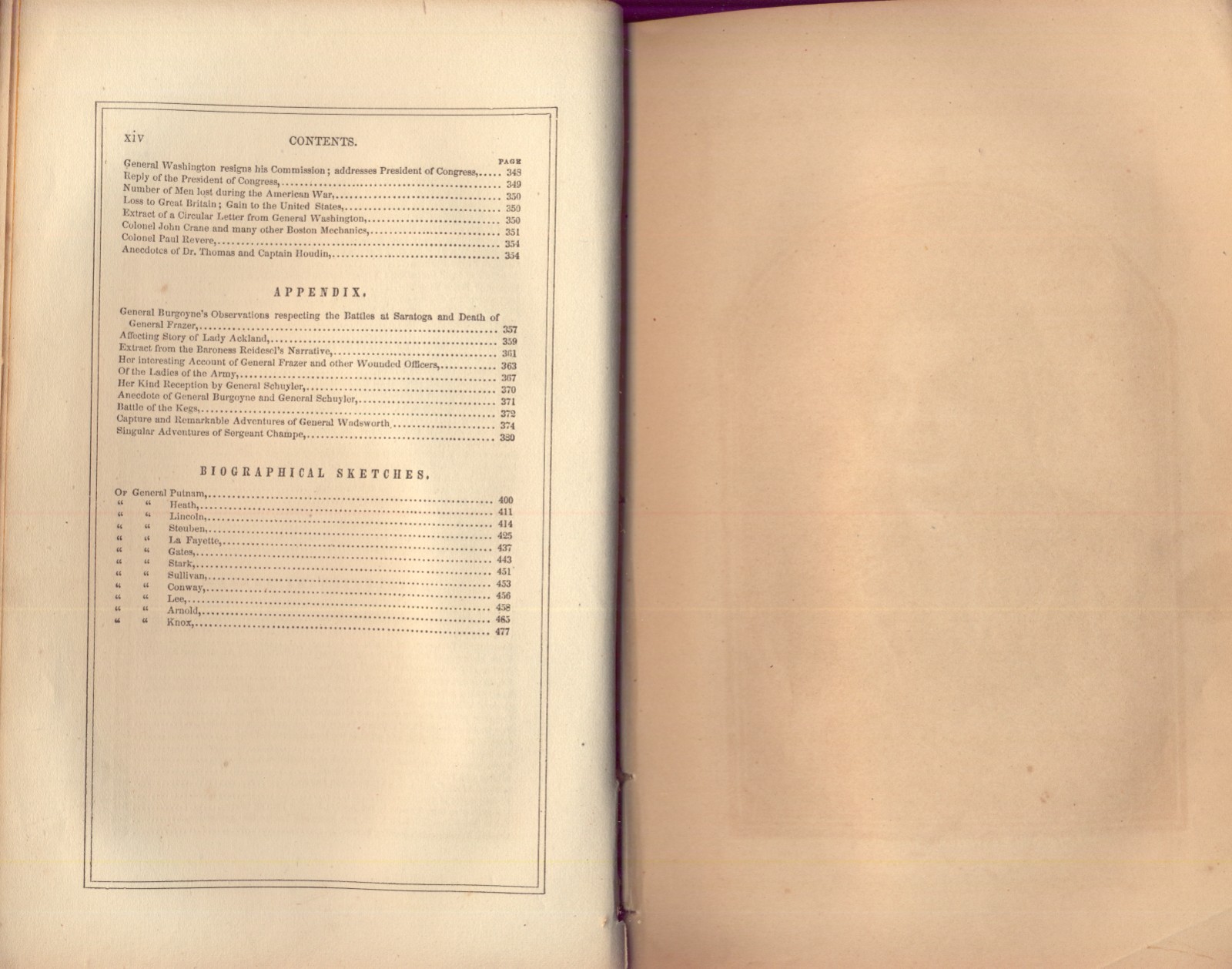 American Revolution Biographical Sketches Generals James Thacher 1861 HC Good