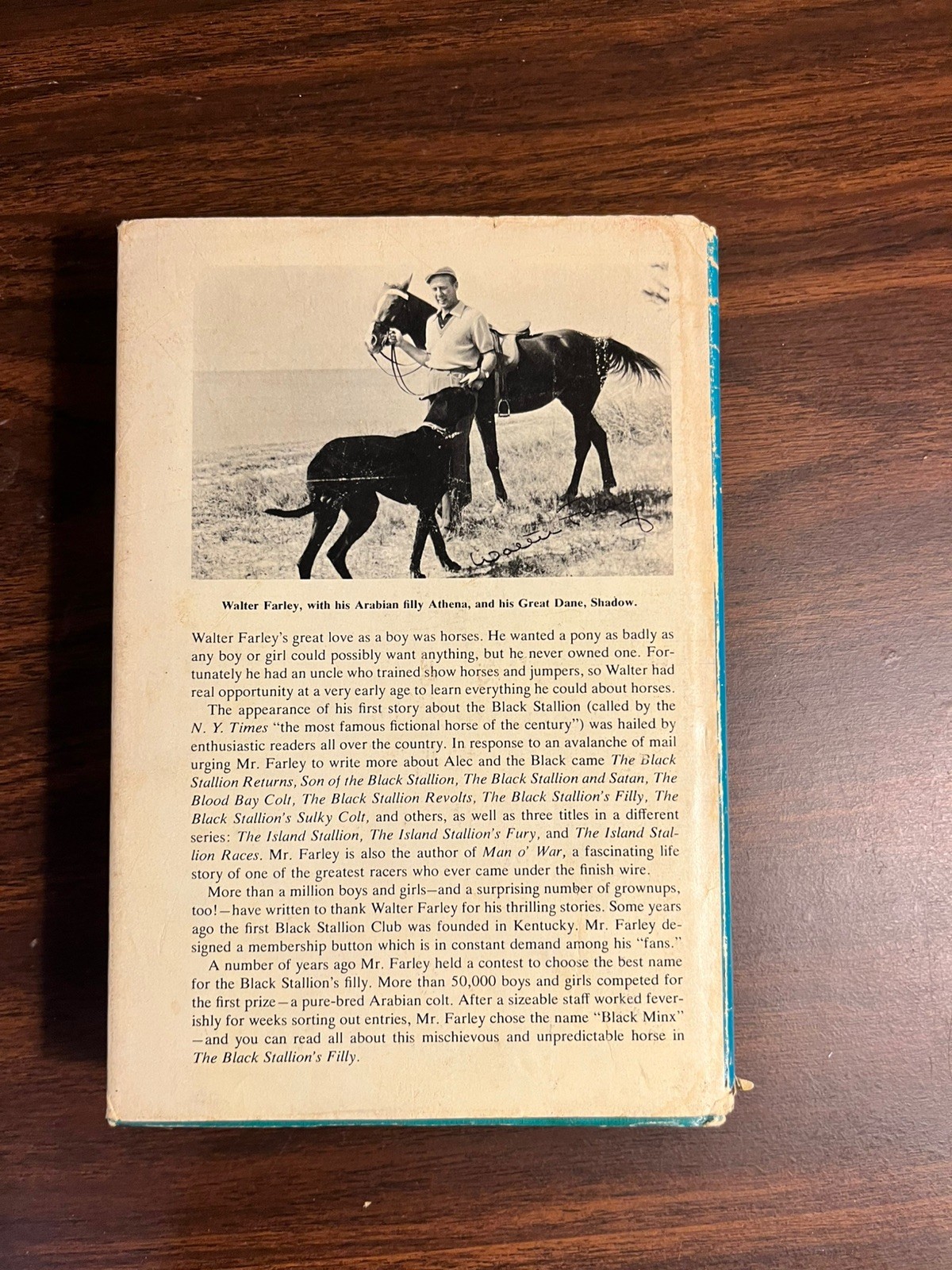 THE BLACK STALLION’S FILLY by Walter Farley, believed 1st edition 1952