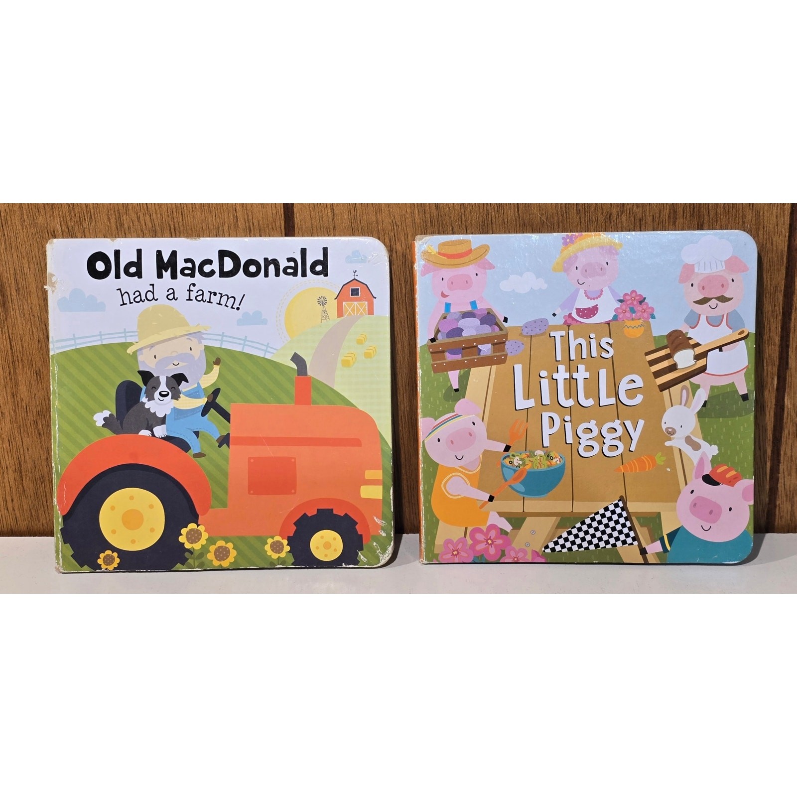 Bendon Board Book Lot Old MacDonald Had A Farm This Little Piggy Giggle Grow