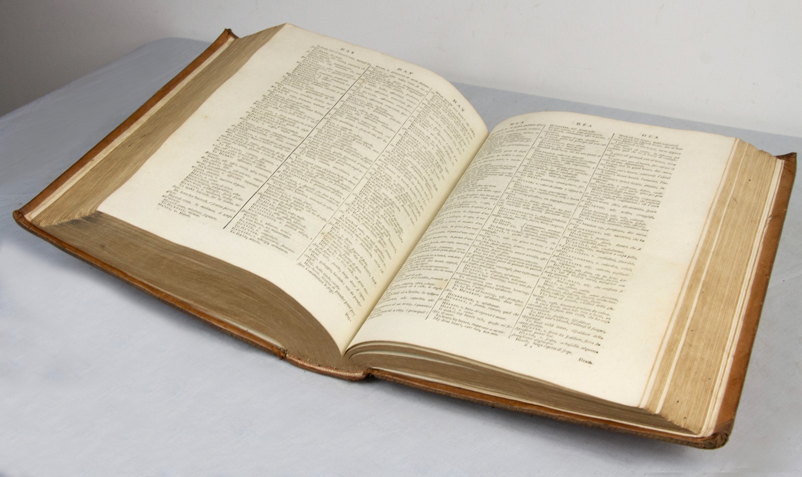 English Italian – Joseph Baretti DICTIONARY – 1790 – Bridehead Dorset provenance