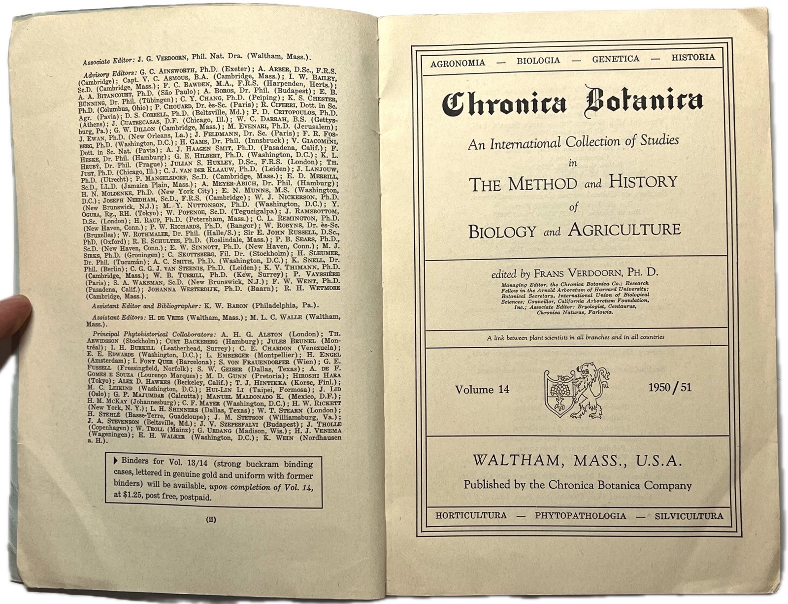 1951 NUTTALLS TRAVELS OLD NORTHWEST 1810 DIARY CHRONICA BOTANICA SIGNED MAP OHIO