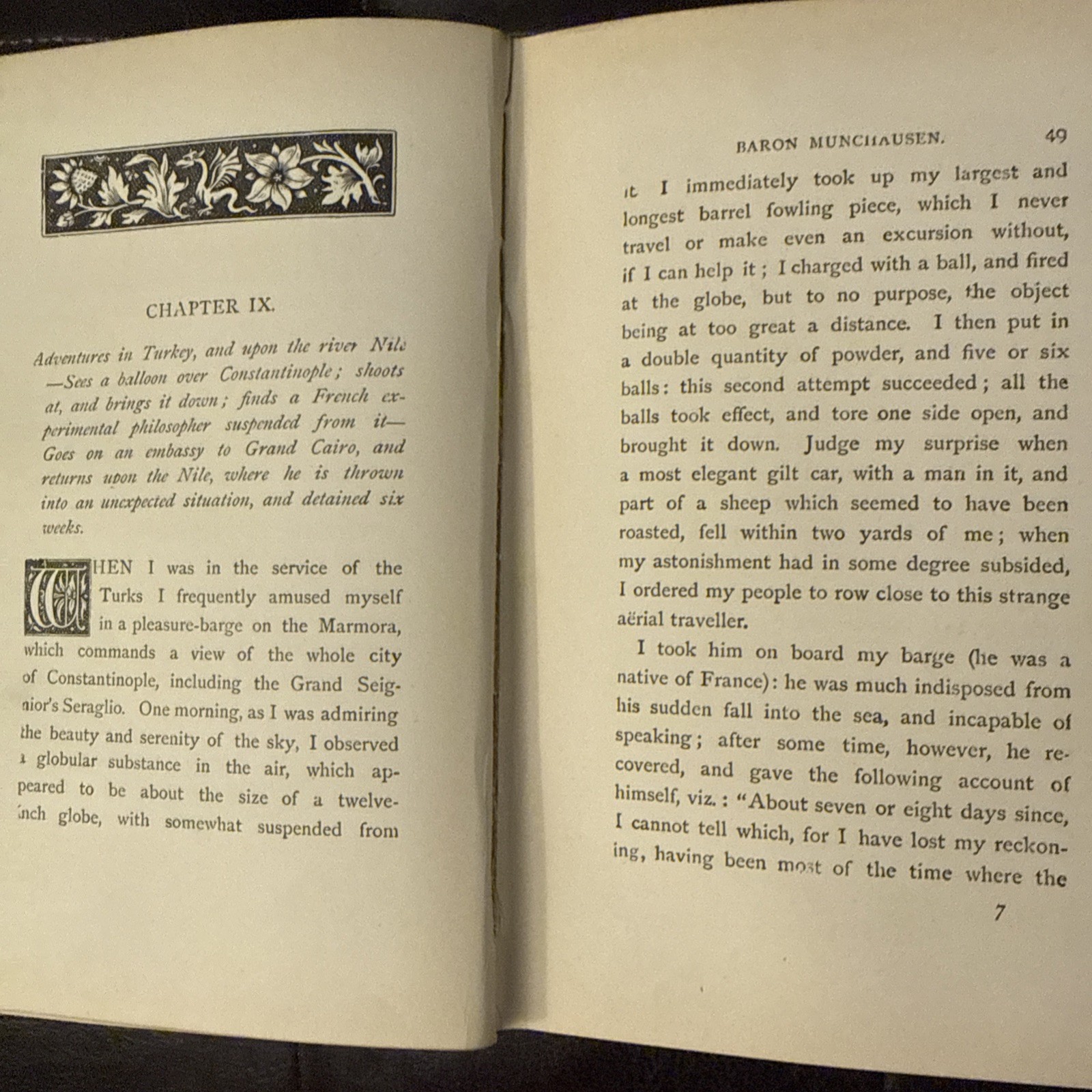 Antique Baron Munchausen Raspe Cruikshank Illustrated Frederick Warne HC