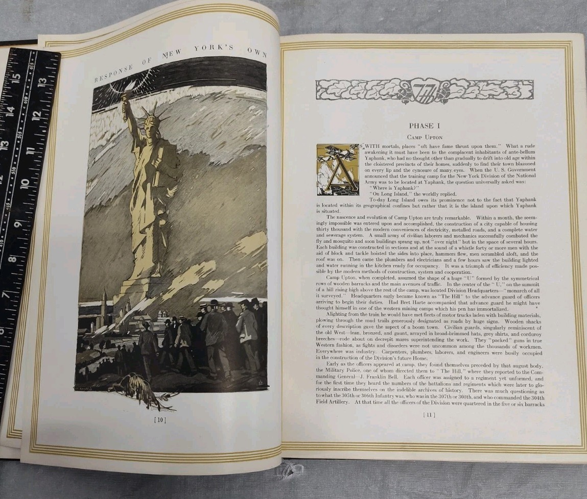 History of 77th Statue of Liberty Division World War I Unit Maps NY New York AEF