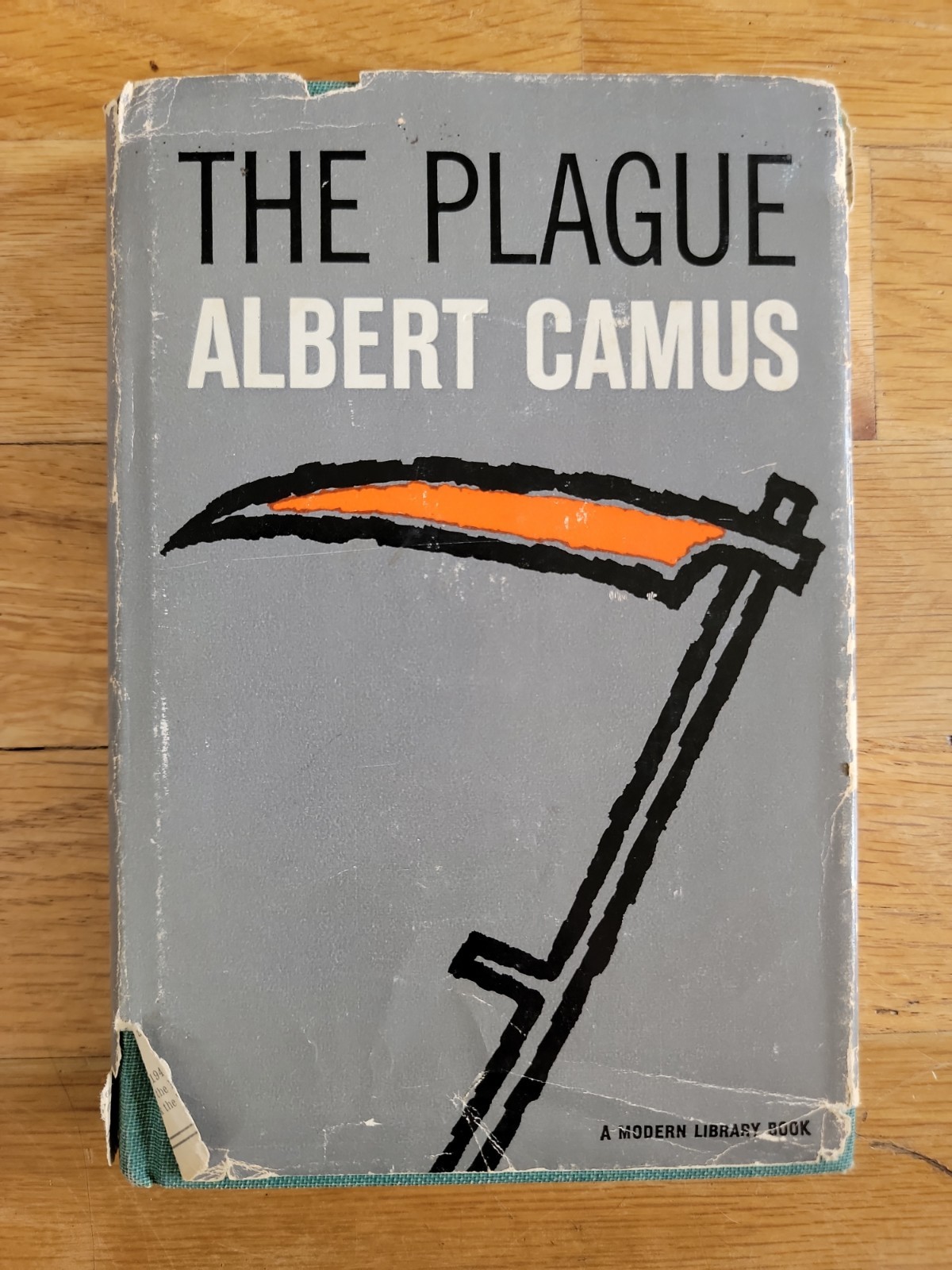 THE PLAGUE by Albert Camus 1948 Modern Library Vintage Hardcover DJ Classic Book