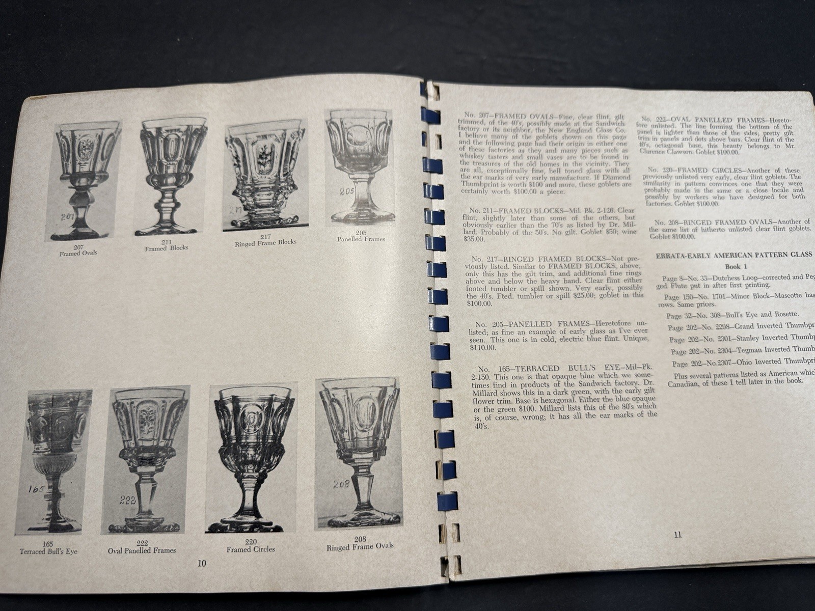 Much More EARLY AMERICAN PATTERN GLASS by A. H. Metz – 1970 – Spiral Paperback