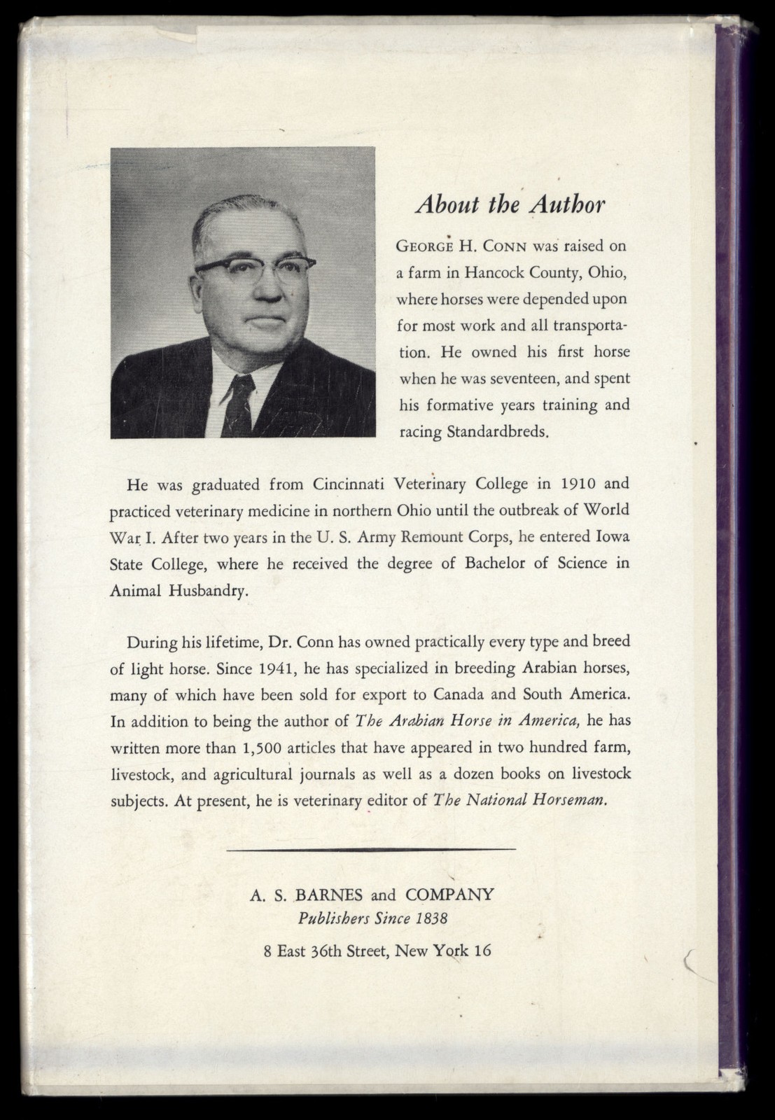 THE ARABIAN HORSE in Fact Fantasy and Fiction edited by George H. Conn * 63 HBDJ