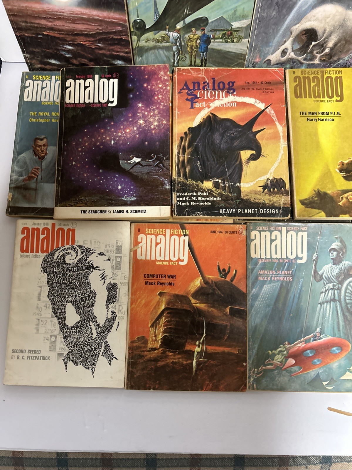 Analog Science Fiction Magazine 1960’s Vtg Lot Of 24 1961-68