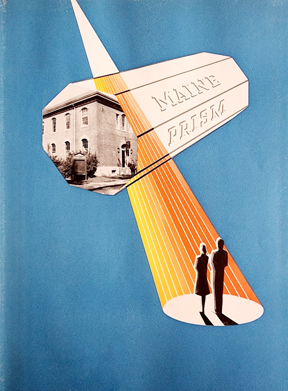 1942 The Prism Yearbook University Of Maine HC Vintage w/ Signatures WHBS