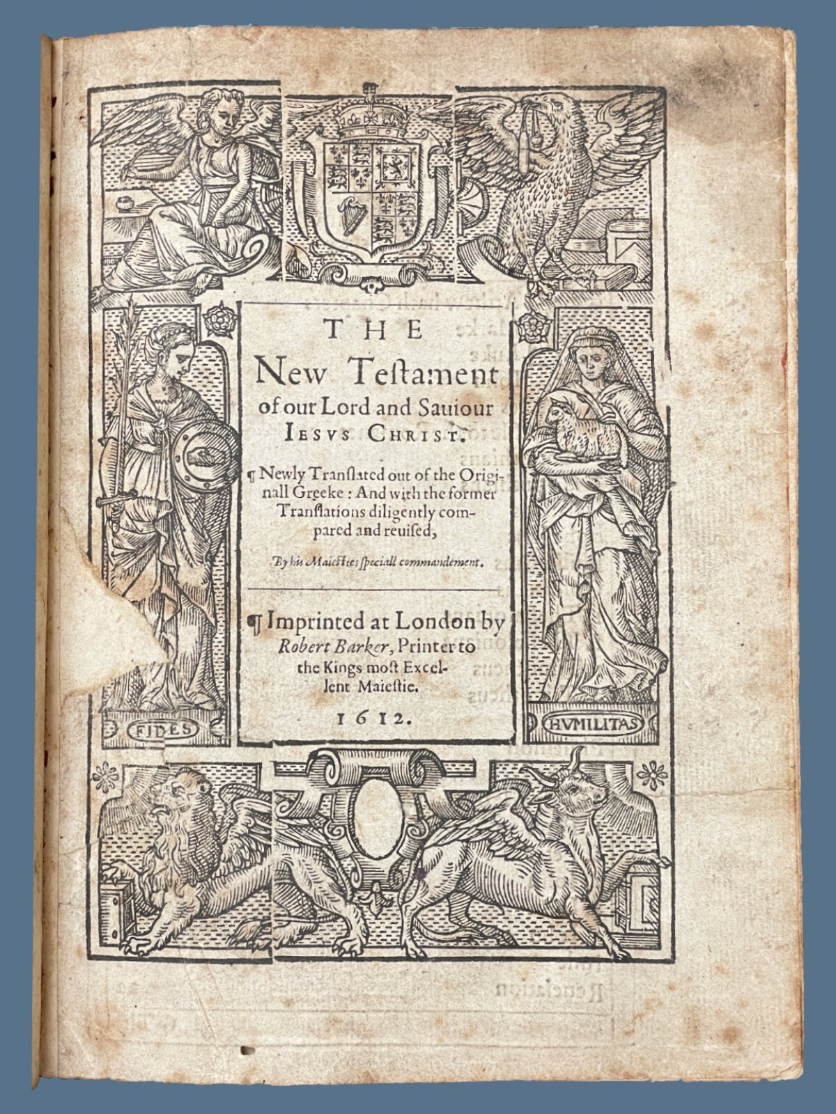 1612 First Quarto King James New Testament – Separately Issued Early Rare Bible