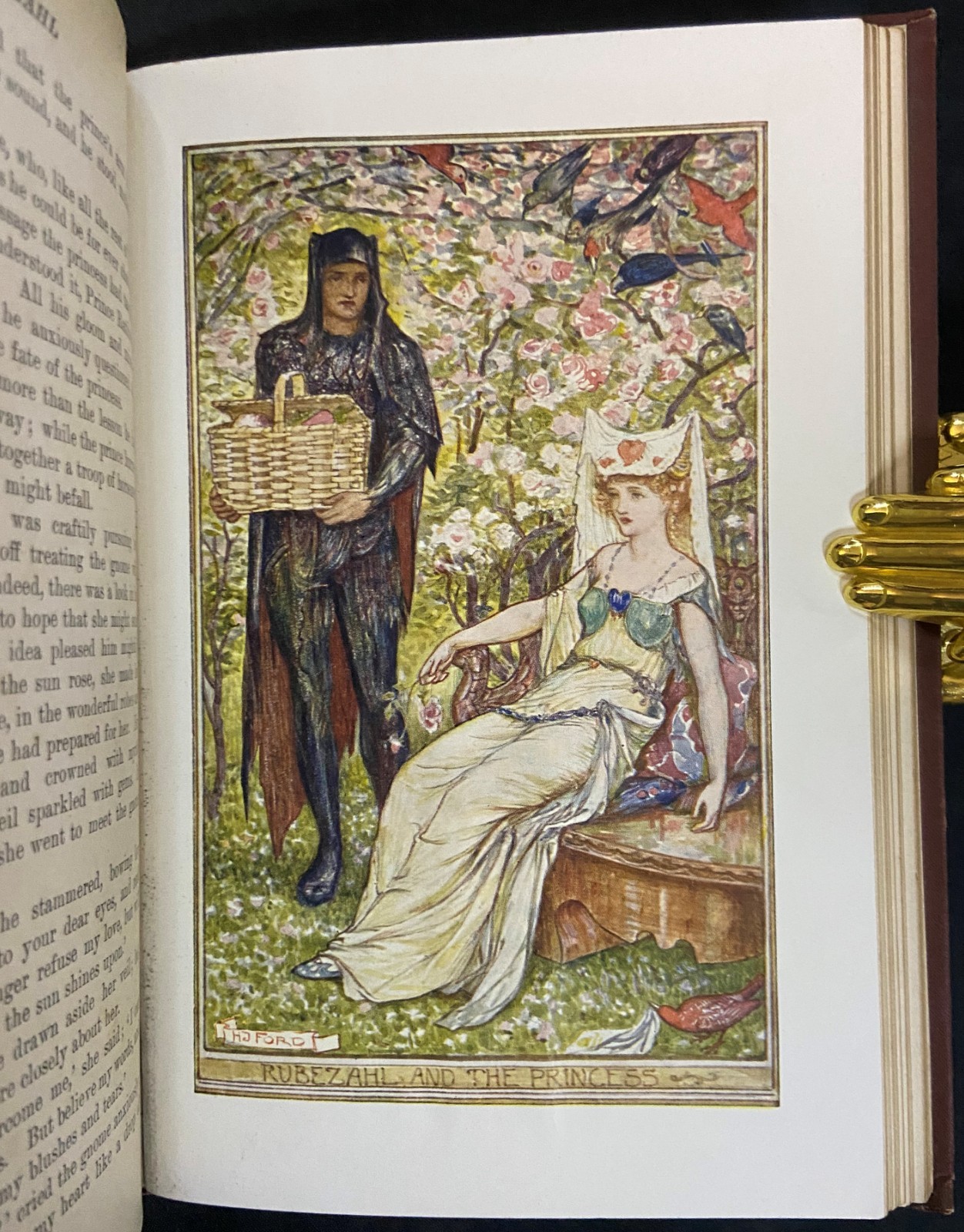 1910 THE BROWN FAIRY BOOK Fairy Tales ANDREW LANG Antique Art Nouveau Binding