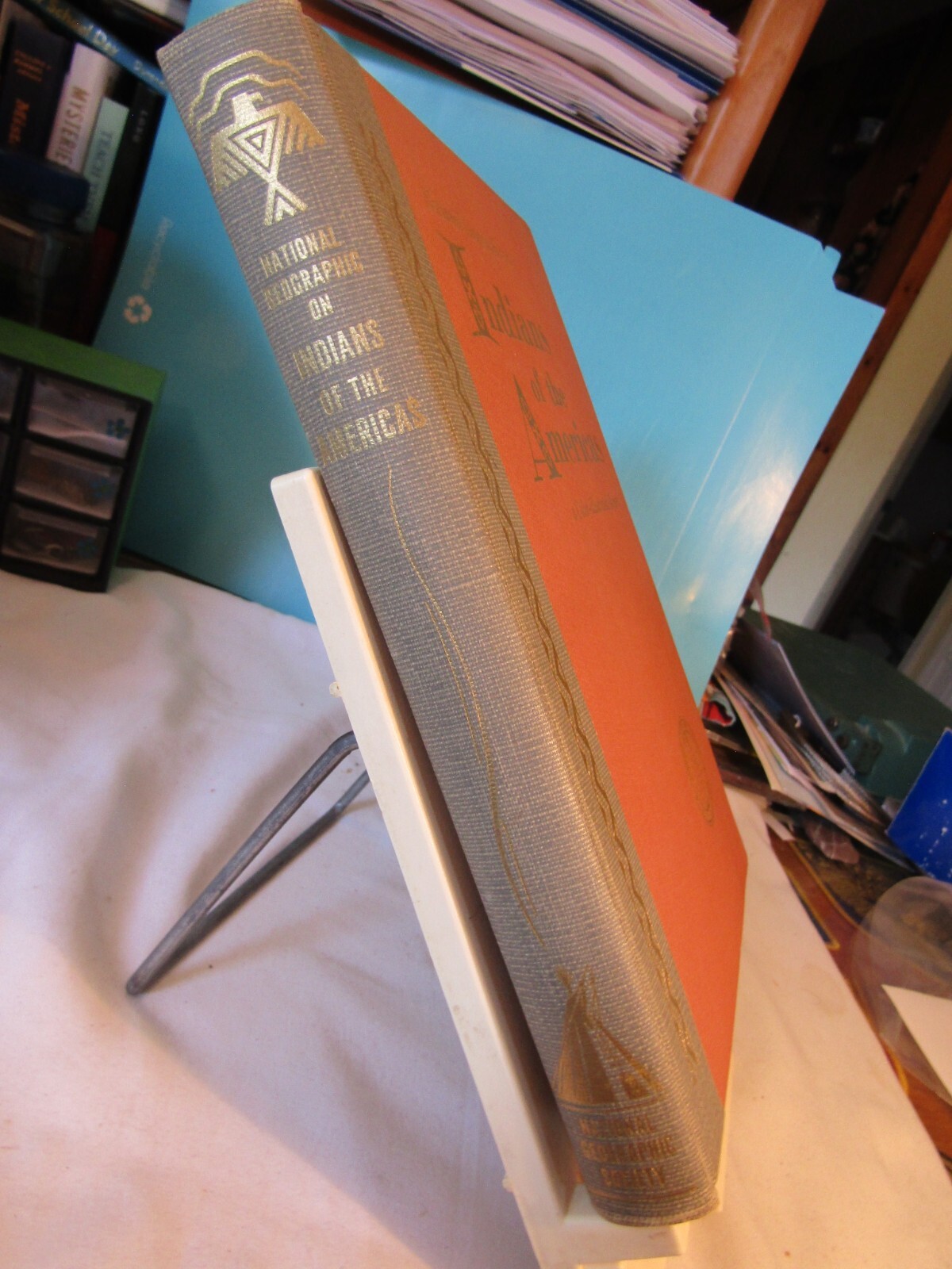 INDIANS of the AMERICAS ~ National Geographic 1958 4th Print HB VG color native