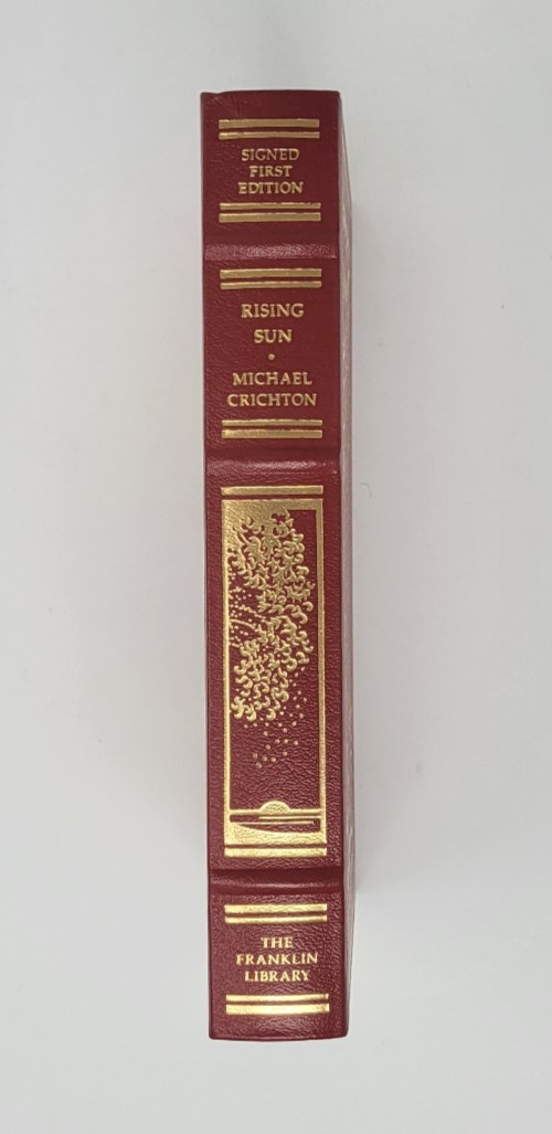 Rising Sun Franklin Library Signed First Edition Michael Crichton Leather Unread