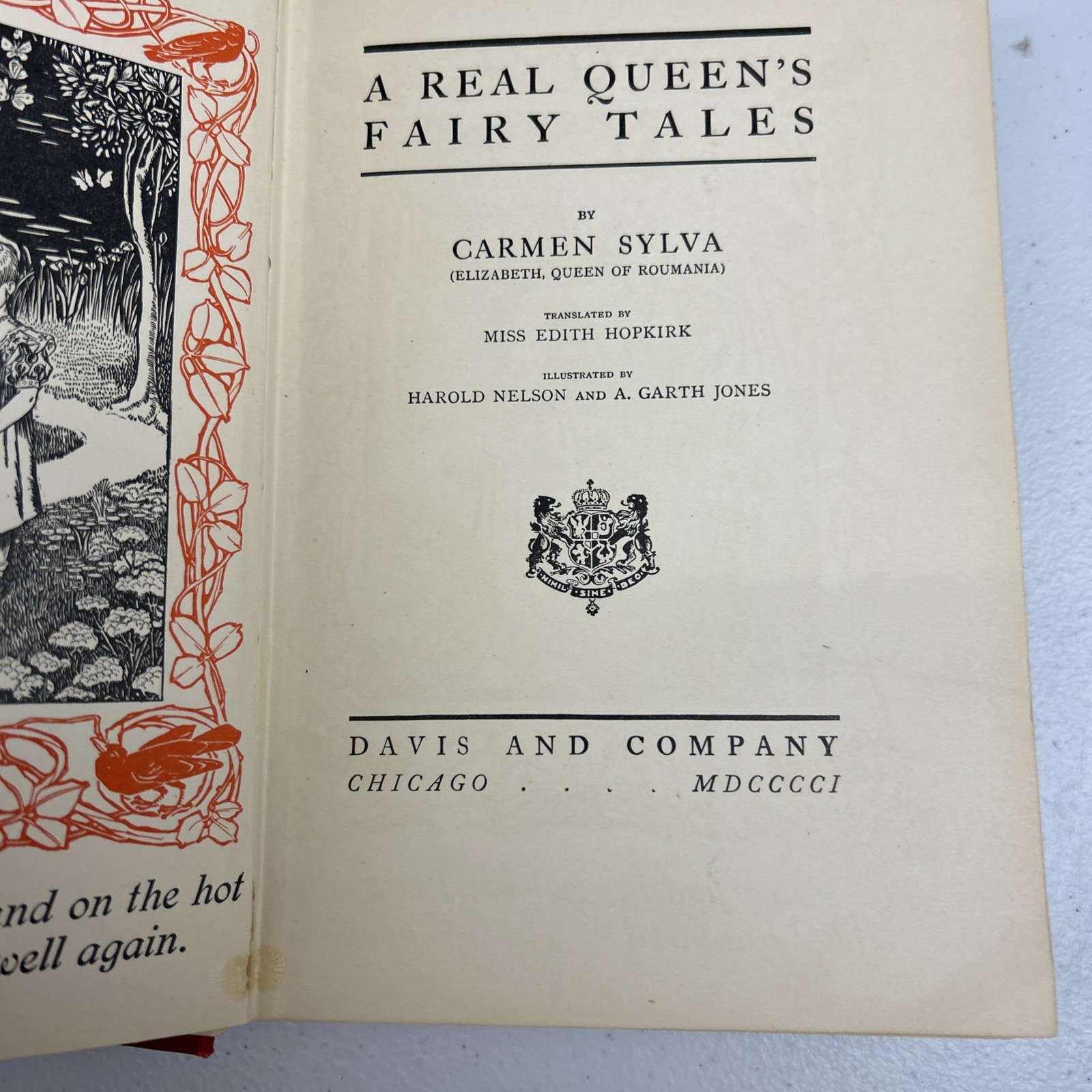 A Real Queen’s Fairy Tales Carmen Sylva 1901 Art Nouveau Ilus Jones Nelson Rare