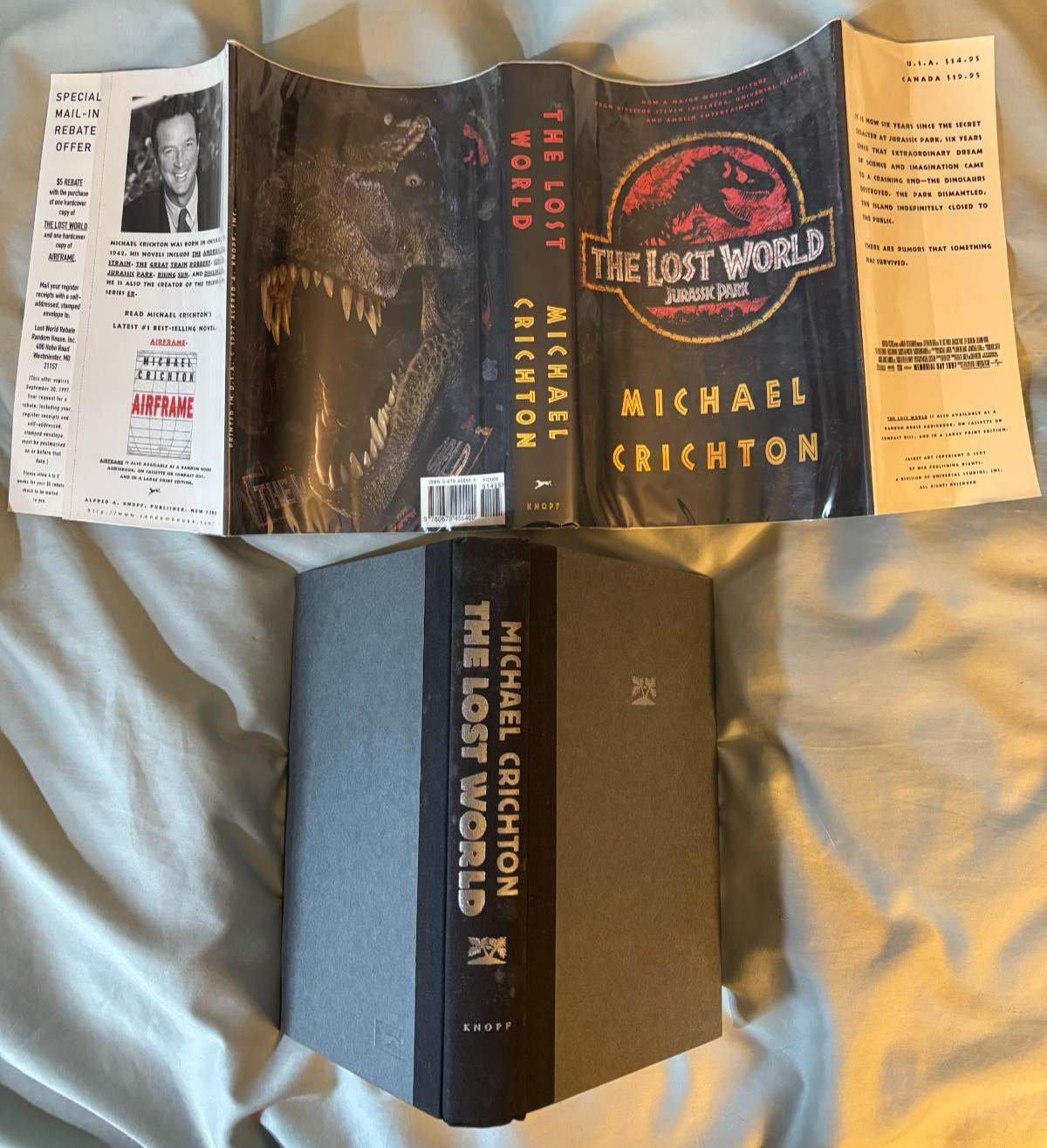 The Lost World Jurassic Park – Movie Tie In with DJ circa 1997 First Trade VG++