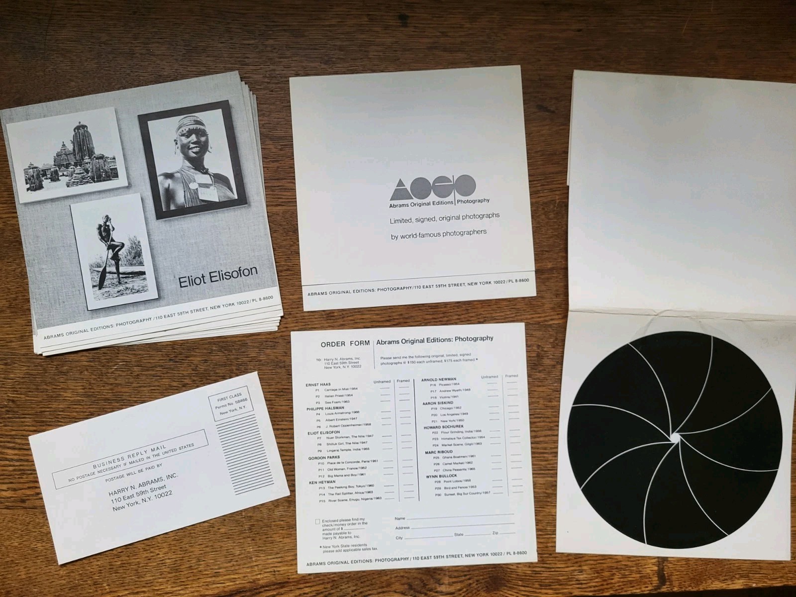 1972 Abrams Originals 10 Great Photographers Brochure Portfolio f/ LTD Photos