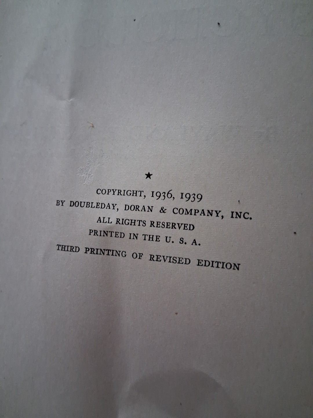 GENERAL PSYCHOLOGY REVISED by Wayland F. Vaughan 1939 Odyssey Press hardcover