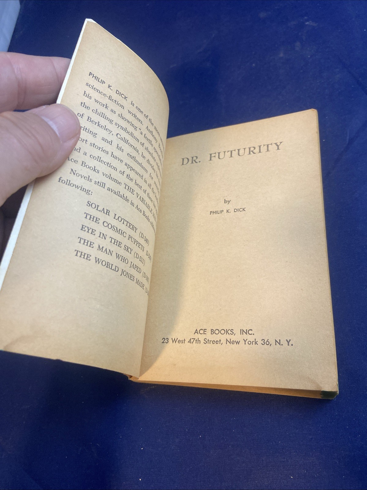 DR. FUTURITY / SLAVERS OF SPACE Philip K. Dick/John Brunner 1960 ACE Double D421