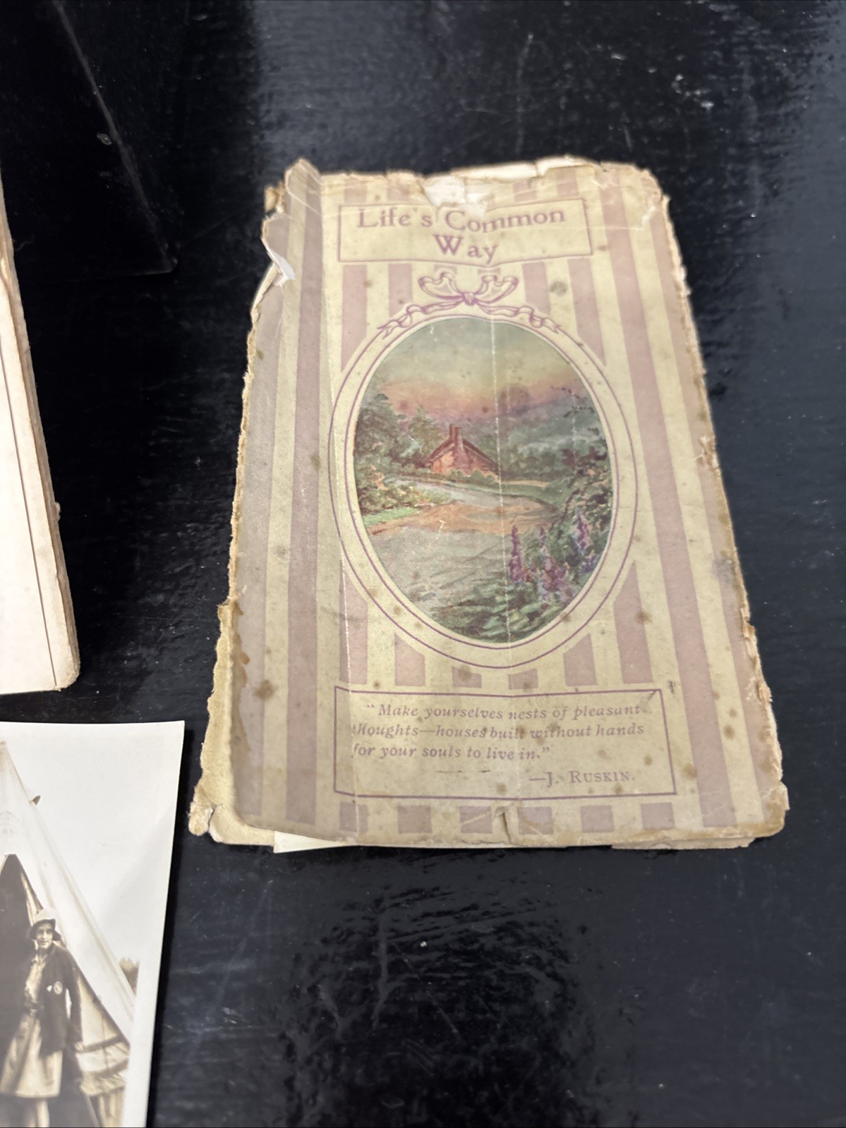 Rare Antique 1920’s Book Life’s Common Way With Photos Of Owner Inspirational